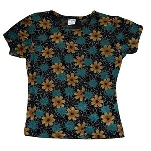 Vintage Women’s Floral Prima Classe Tshirt Size Medium